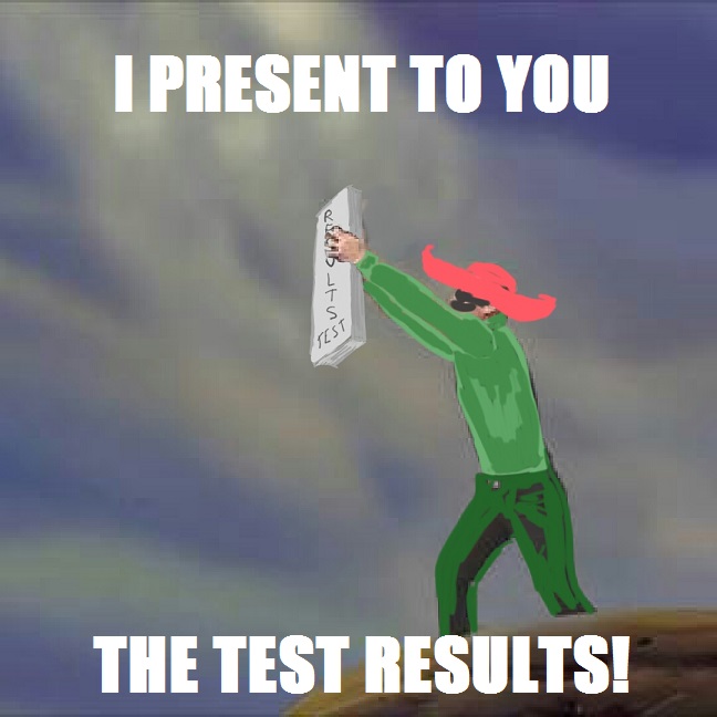 Performance test results